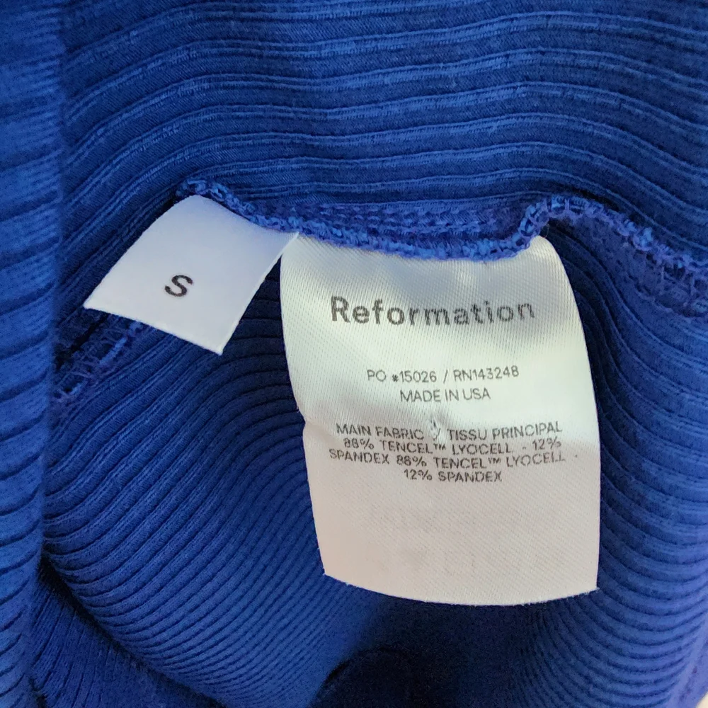 Reformation Kensy Long Sleeve Minidress In Royal - Picture 7 of 10